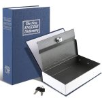 Hidden Book Safe with Strong Metal Case & Key Lock